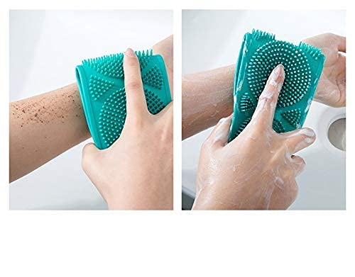 Silicone Bath Body Brush, Exfoliating Body Scrub Brush with Soap Dispenser, Ultra Soft