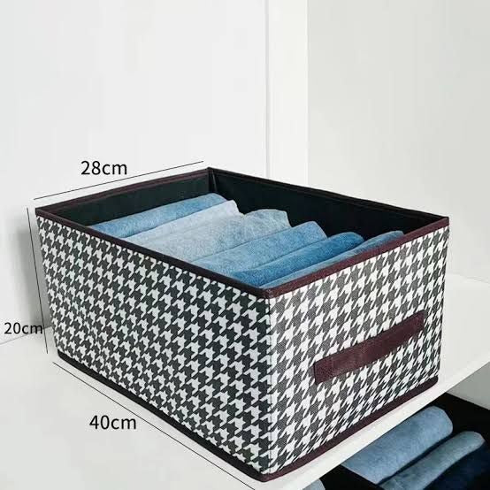 Foldable washable wadrobe Storage Box Folding Basket With Frame Clothing Organizer