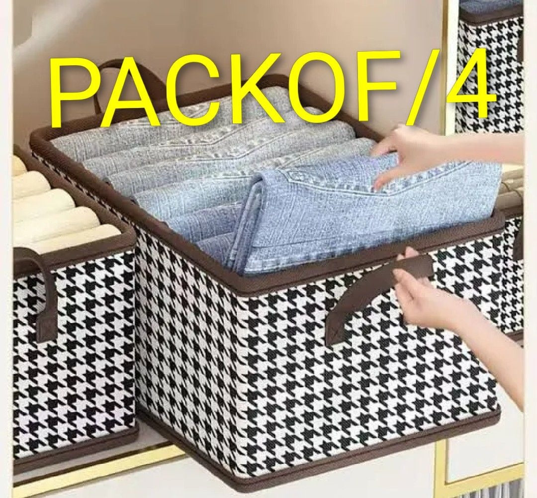 Foldable washable wadrobe Storage Box Folding Basket With Frame Clothing Organizer