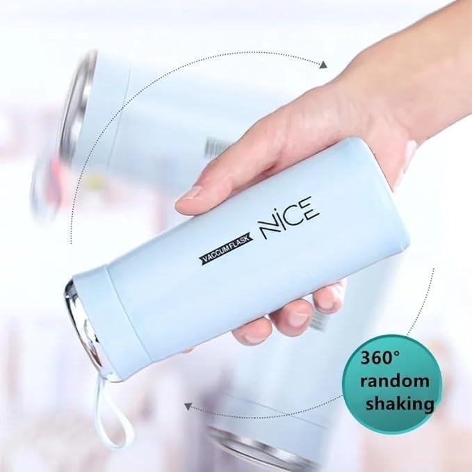 Water Bottle, 400ml Glass Bottle with Silicone Plastic Shell, Leak Proof, BPA Free